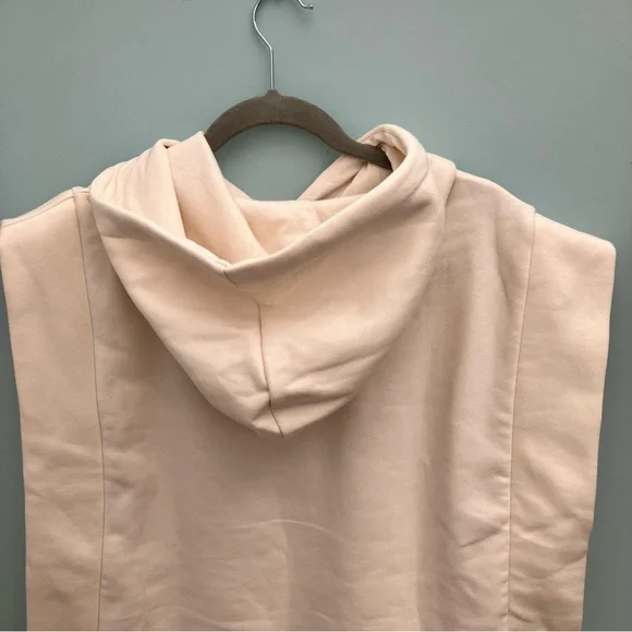 Zara Yale University Ecru Sleeveless Oversized Hoodie Size S BNWT - Picture 4 of 5